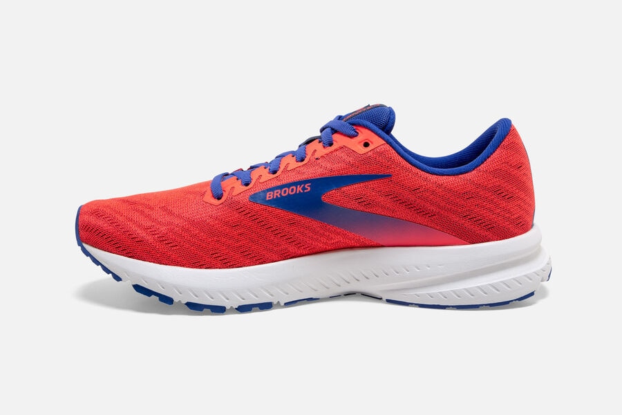 Brooks Launch 7 Road Running Shoes Womens Orange/Blue 109467-QLC